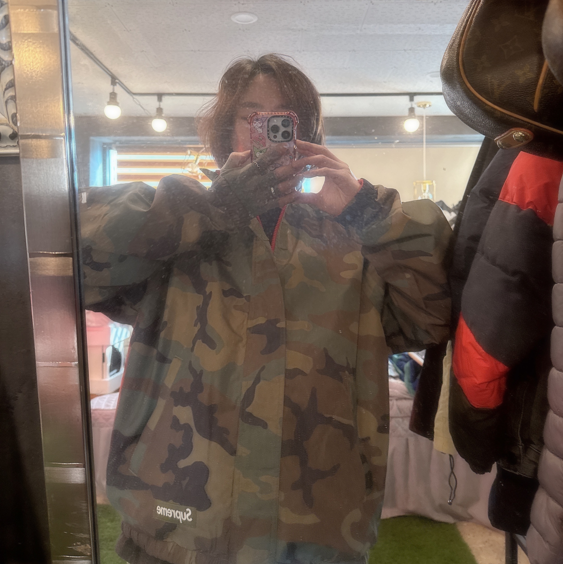 Supreme Polartec Reversible Track Jacket Red - 25FW 착용 스타일 - 3