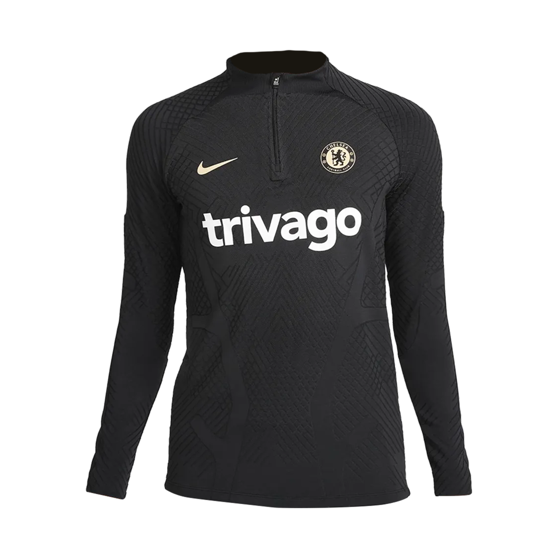 나이키 첼시 FC 2022/23 드라이핏 ADV 스트라이크 엘리트 드릴 탑 블랙 세서미 (DN2787-011) (논 마킹 버전)(Nike Chelsea FC 2022/23 Dri-Fit ADV Strike Elite Drill Top Black Sesame (DN2787-011) (Non Marking Ver.))