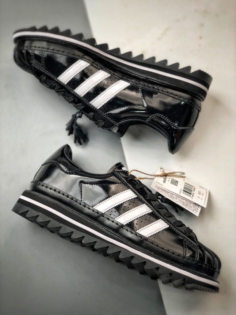 Adidas x BAPE x Edison Chen Clot Superstar Off White Branch, Adidas x Clot Superstar Core Black Cloud White 착용 스타일 - 4