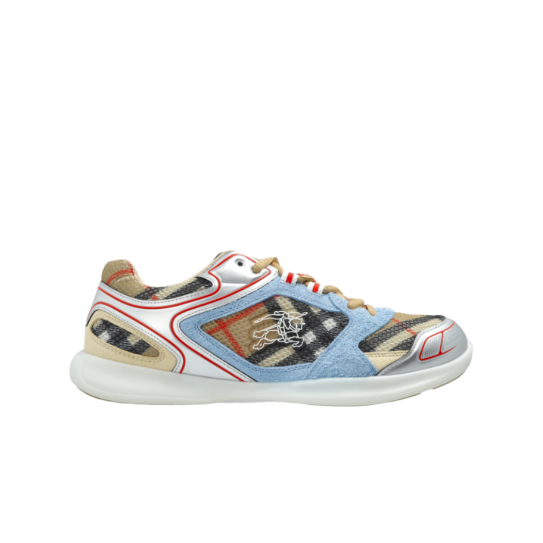 8111858 (W) Burberry Check Matrix Sneakers Beige