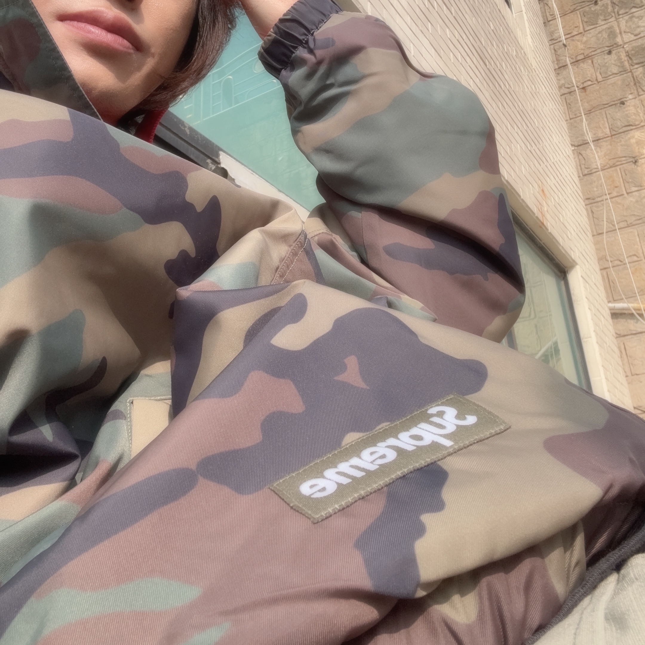 Supreme Polartec Reversible Track Jacket Red - 25FW 착용 스타일 - 2