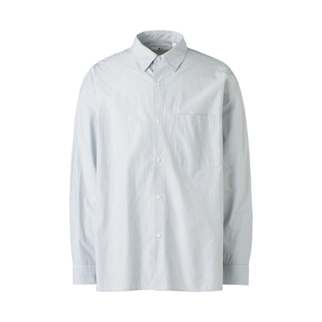 유니클로 C 브로드클로스 오버사이즈 롱슬리브 셔츠 그린(Uniqlo C Broadcloth Oversized Long Sleeve Shirt Green) - 1