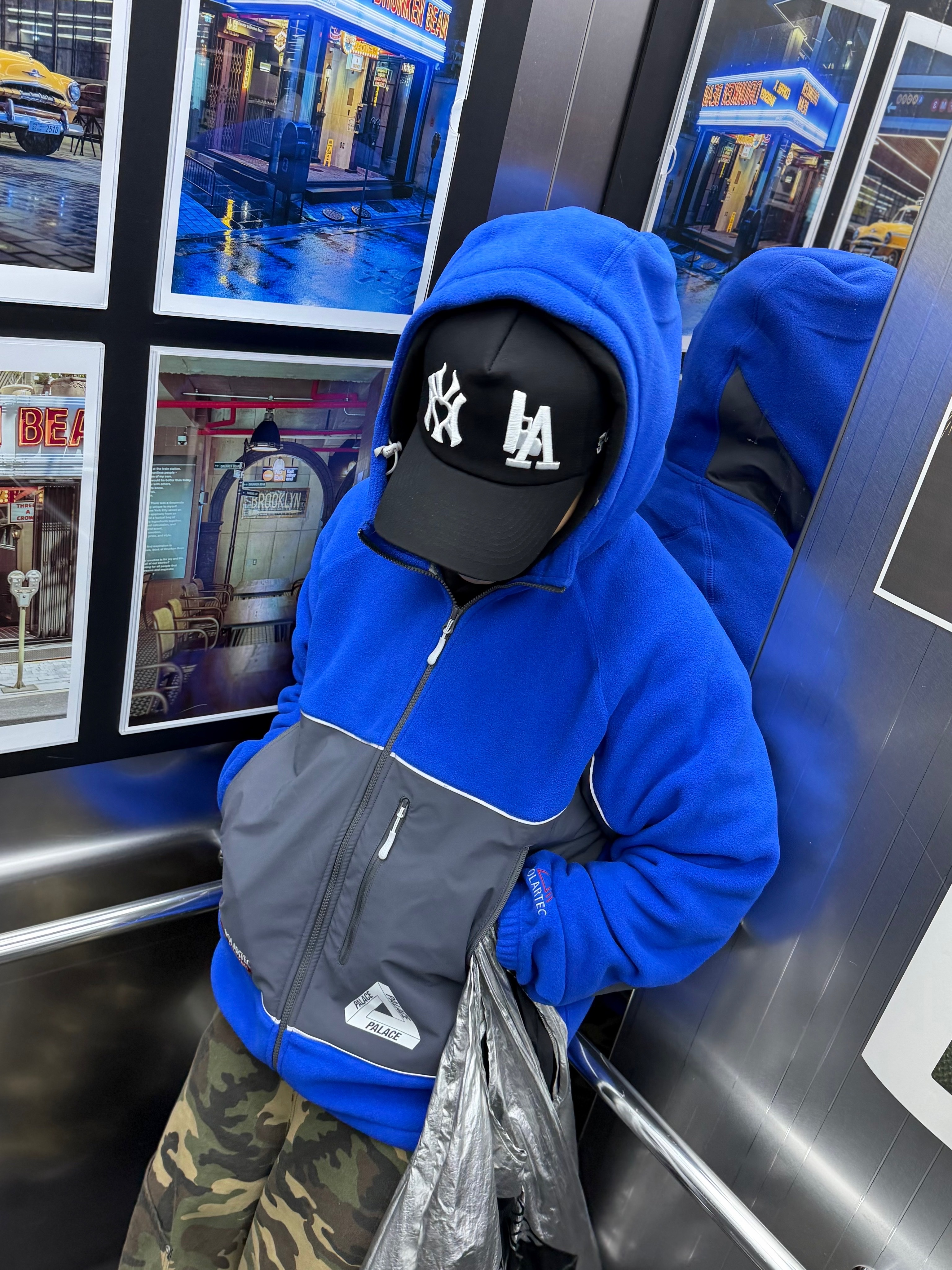 Palace Polartec 3M Hooded Jacket Ultra - 23FW, Palace Palace Shop Reusable Bag Silver - 22FW 착용 스타일 - 3