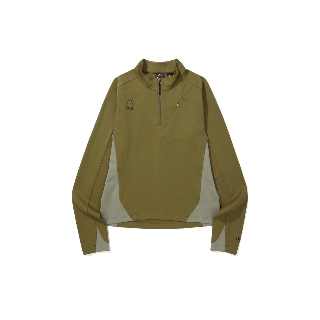 시에라디자인 W 로사 델타픽 하프 집업 롱 슬리브 카키(SIERRA DESIGNS W ROSA Deltapeak Half Zip Long Sleeve KHAKI)