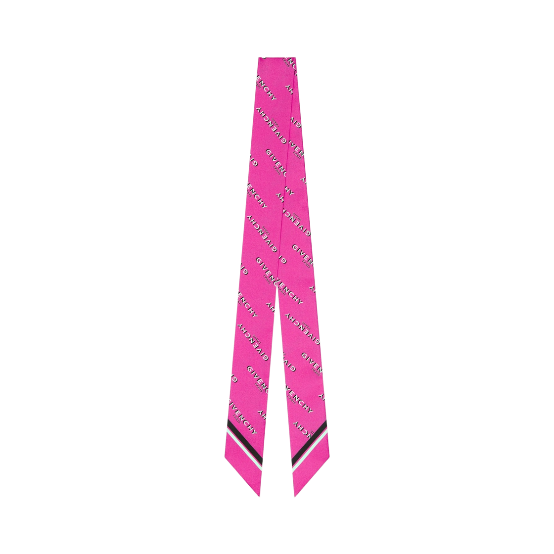 (W) 지방시 실크 쉐도우 바이컬러 방도 푸시아((W) Givenchy Shadow Bicolor Bandeau in Silk Fuchsia)