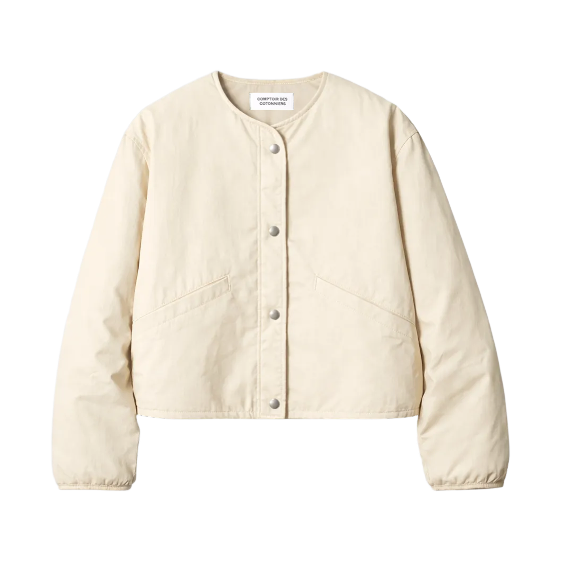 (W) 유니클로 x 꼼뜨와 데 꼬또니 코튼 블렌드 패디드 자켓 베이지((W) Uniqlo x Comptoir des Cotonniers Cotton Blend Padded Jacket Beige)