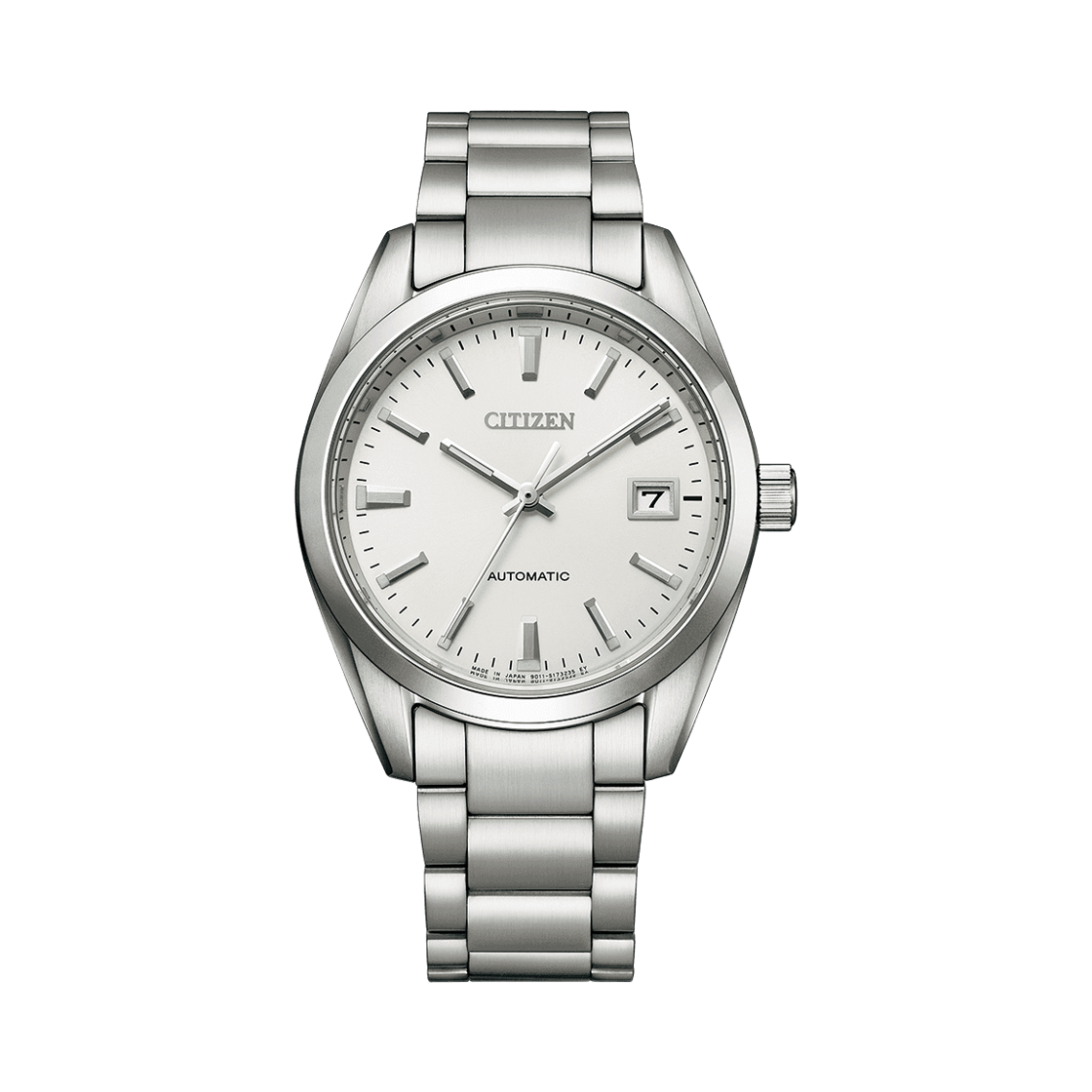 시티즌 오토매틱 38mm 스테인리스 스틸 화이트 실버(Citizen Automatic 38mm Stainless Steel White Silver)