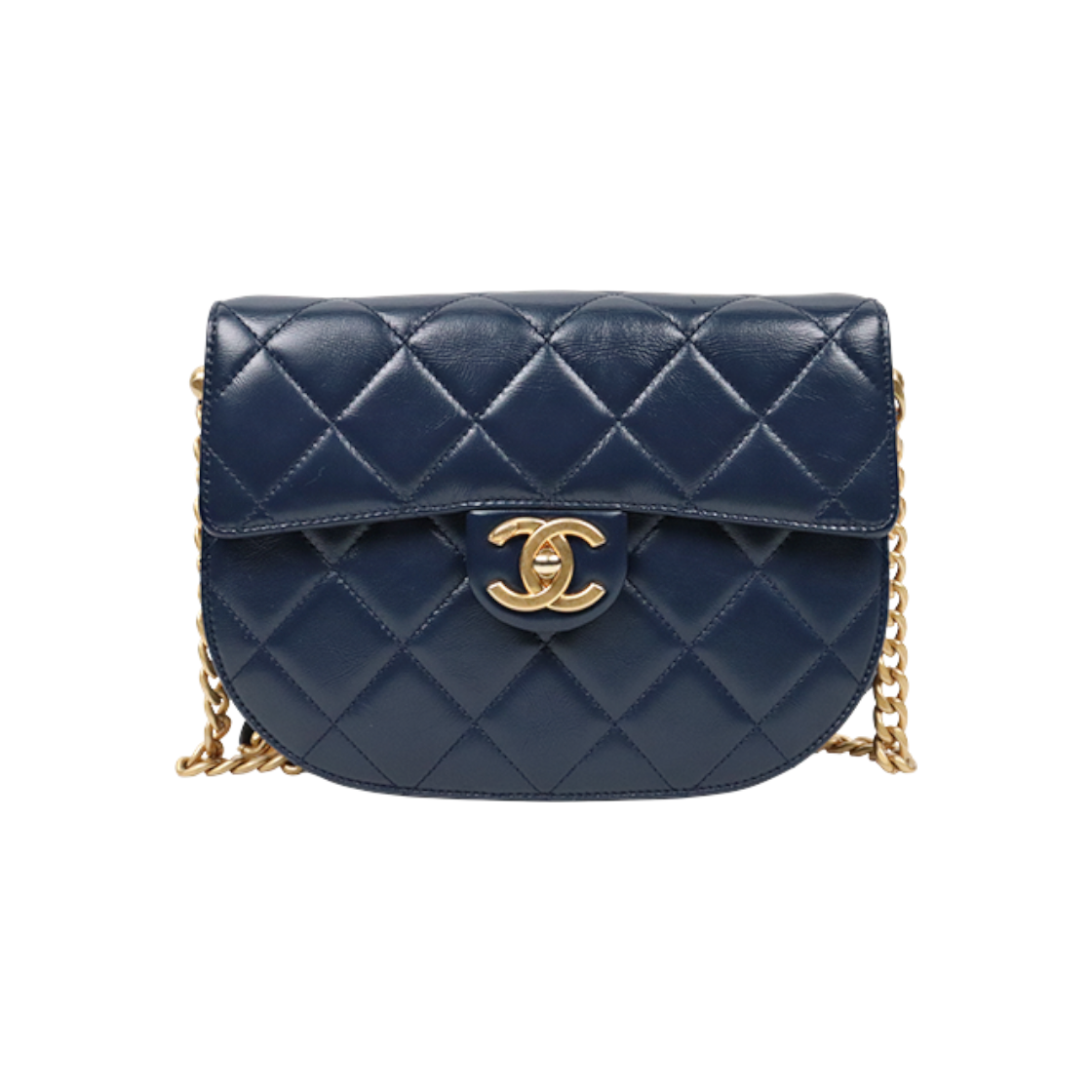 샤넬 네이비 하프문 숄더백 C-A44458(Chanel Navy Half Moon Shoulder Bag C-A44458) - 1