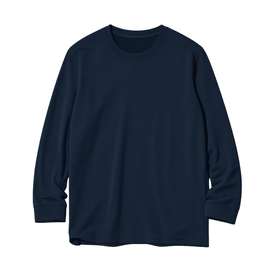 479454-69 Uniqlo Heattech Extra Warm Cotton T-Shirt Navy - JP