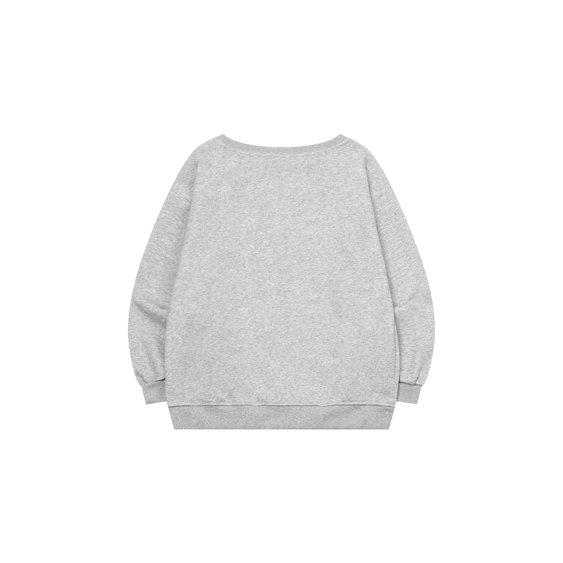 무센트 모아 도트 하트 로고 원 숄더 맨투맨 (2컬러) 그레이(MUCENT Moa Dot Heart Logo One Shoulder MTM (2Color) Gray) - 2