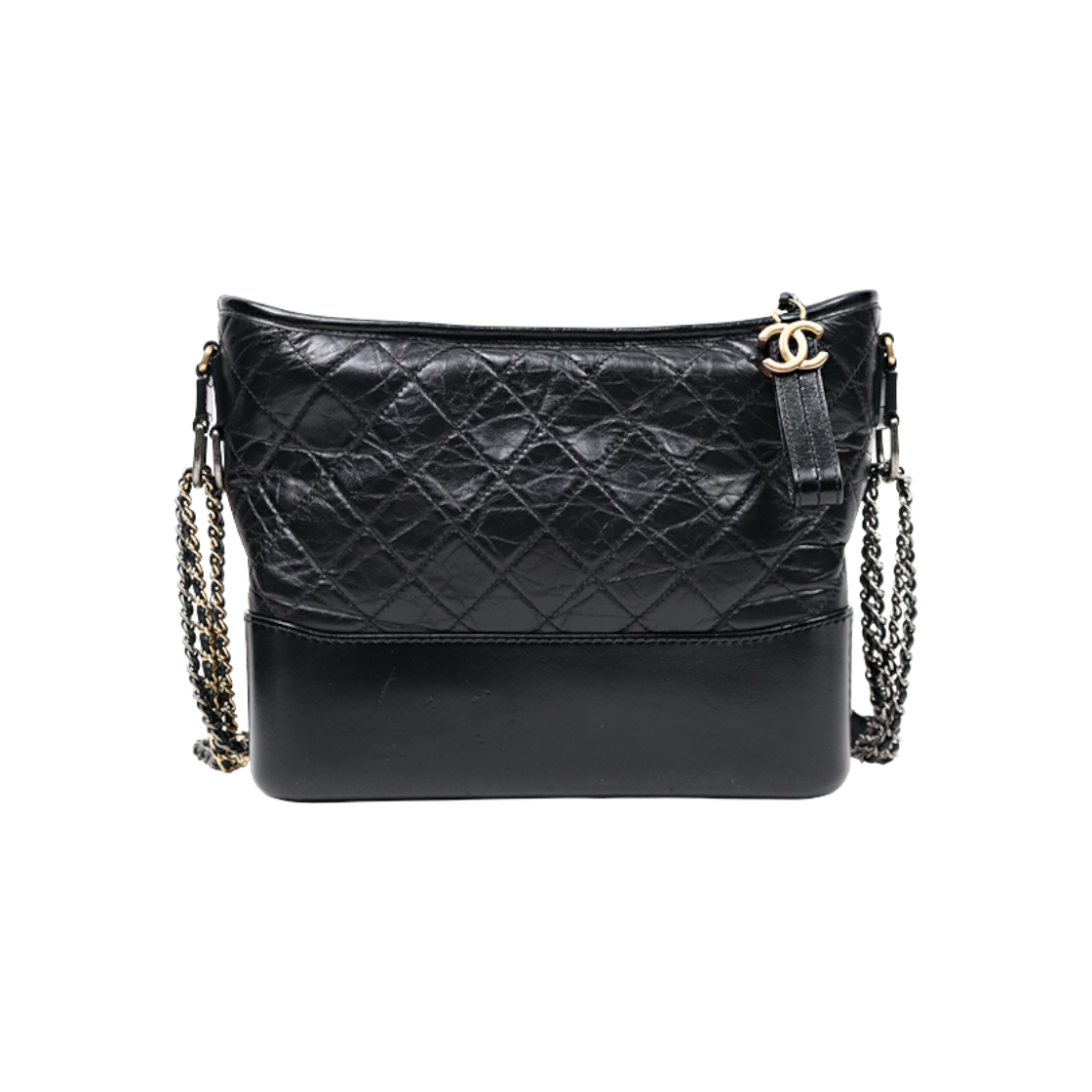 샤넬 라지 블랙 레더 가브리엘 호보 숄더백 D-A45916(Chanel Large Black Leather Gabrielle Hobo Shoulder Bag D-A45916)