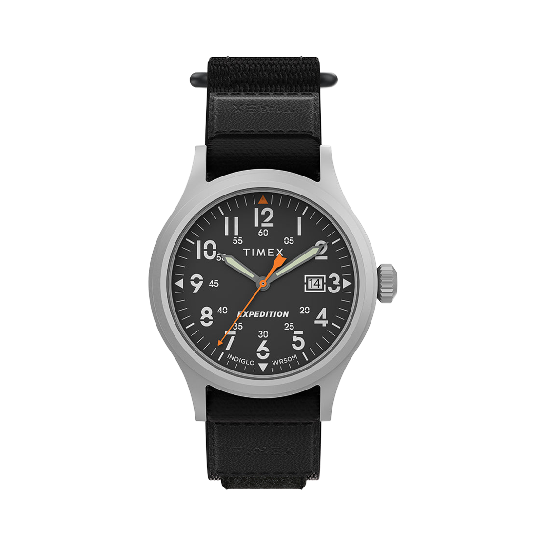 타이맥스 익스페디션 스카우트 데이트 40mm 패브릭 스트랩 워치 블랙(Timex Expedition Scout Date 40mm Fabric Strap Watch Black)