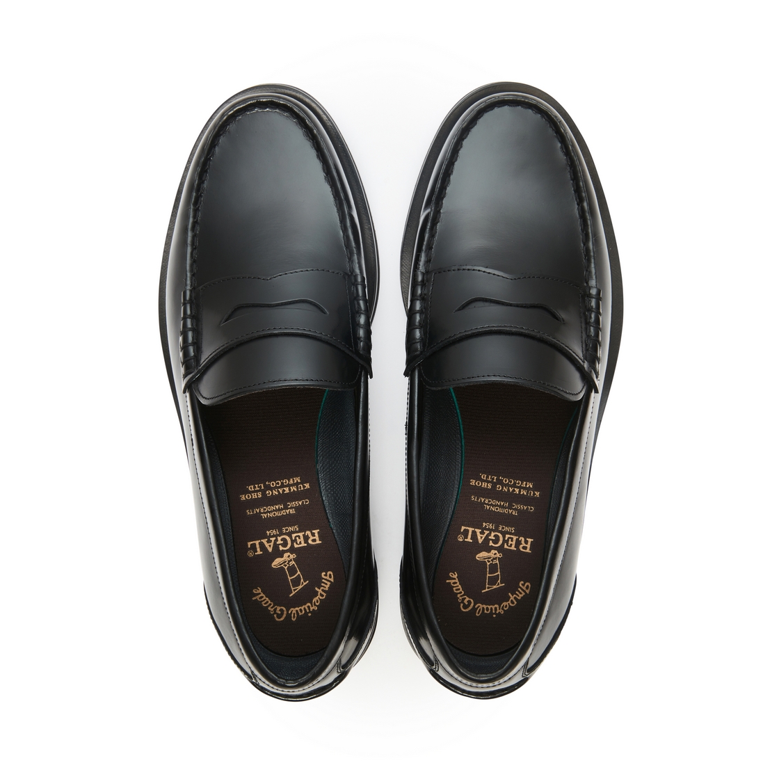 리갈 남성 유광 컴포트 페니로퍼 블랙(REGAL Men’s Glossy Comfort Penny Loafers Black) - 4
