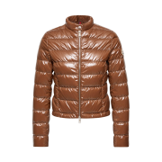 (W) Moncler Papillon Short Down Jacket Brown - 26SS
