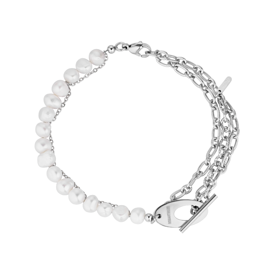 RBSN171 ROMANTINUER SN.171 Layered Pearl Toggle Bracelet