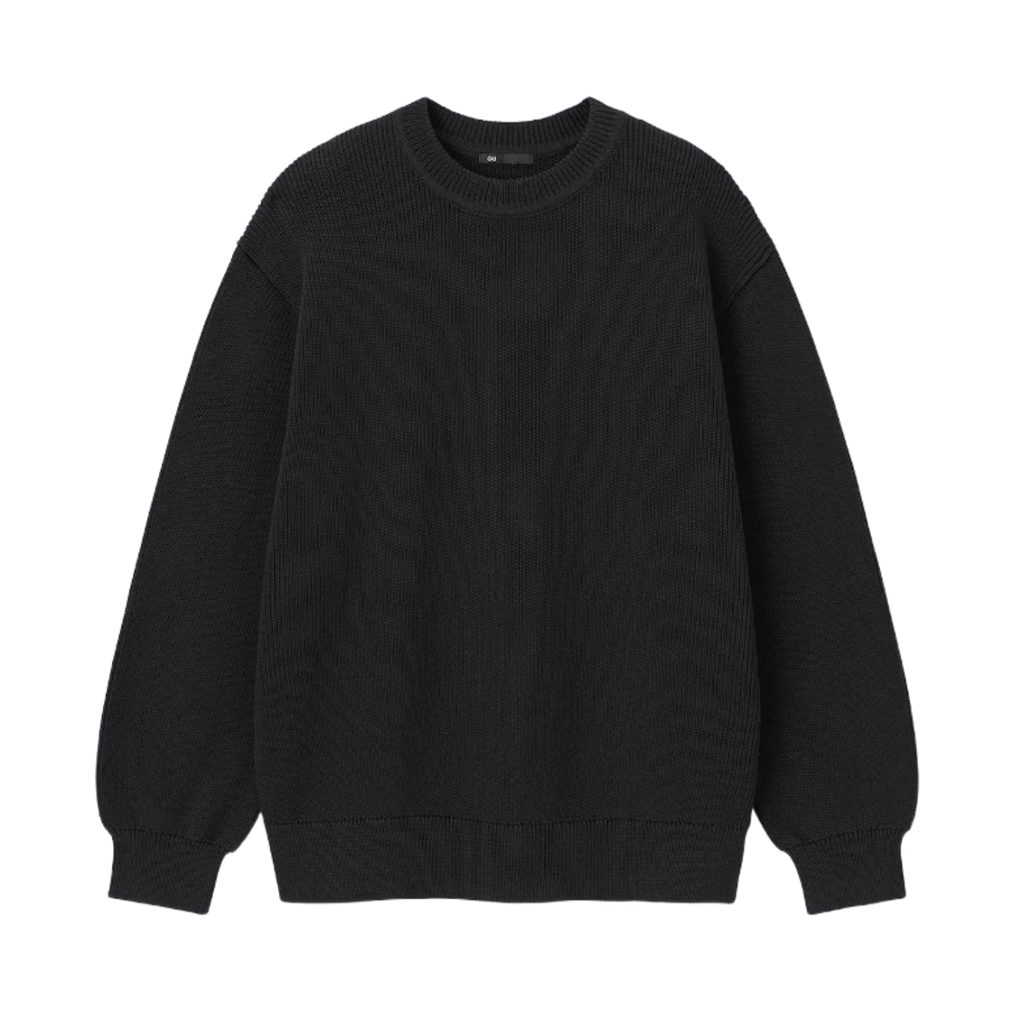 GU 릴리얀 크루넥 스웨터 블랙(GU Lily Yarn Crewneck Sweater Black) - 1