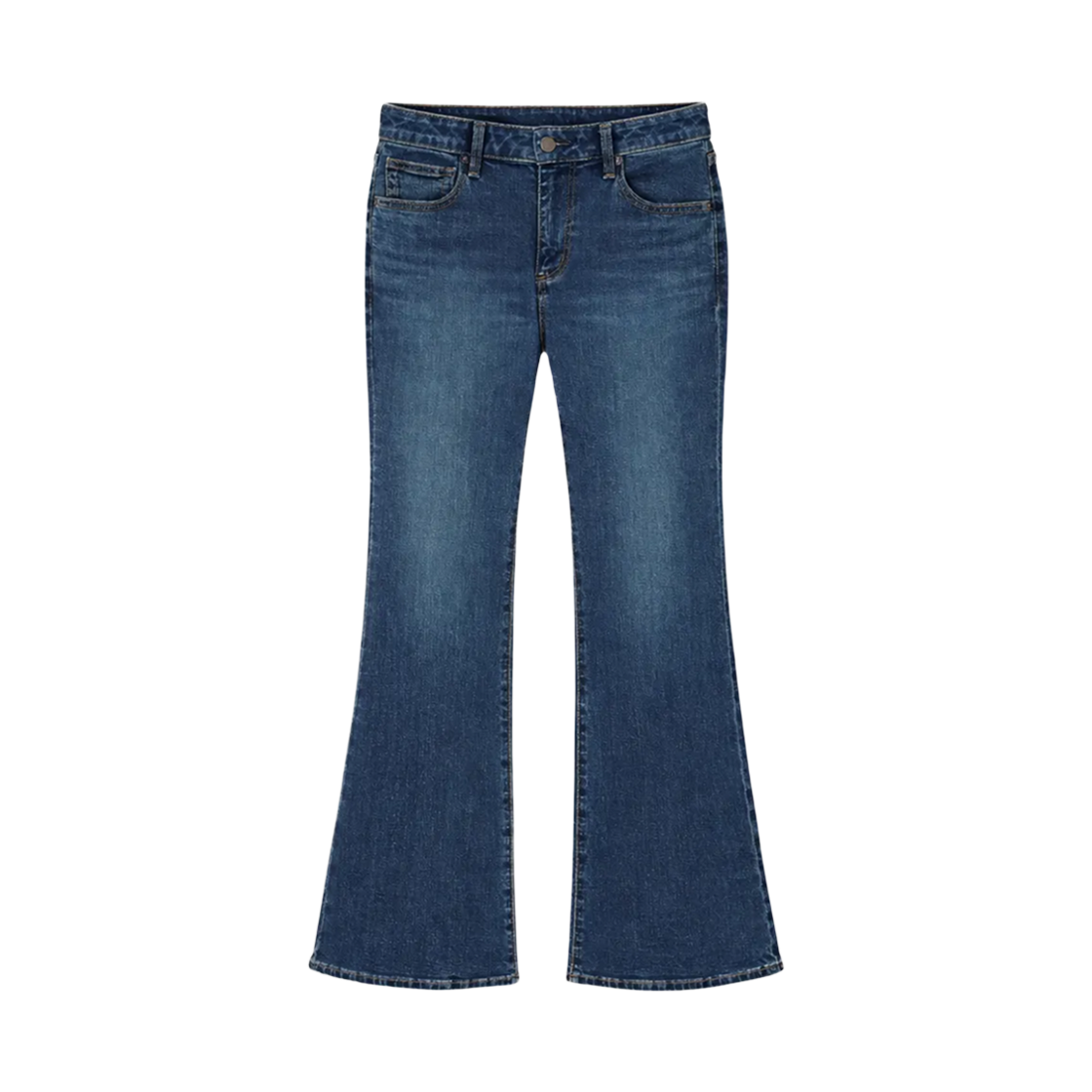 356423-68 (W) GU Slim Flared Jeans Blue