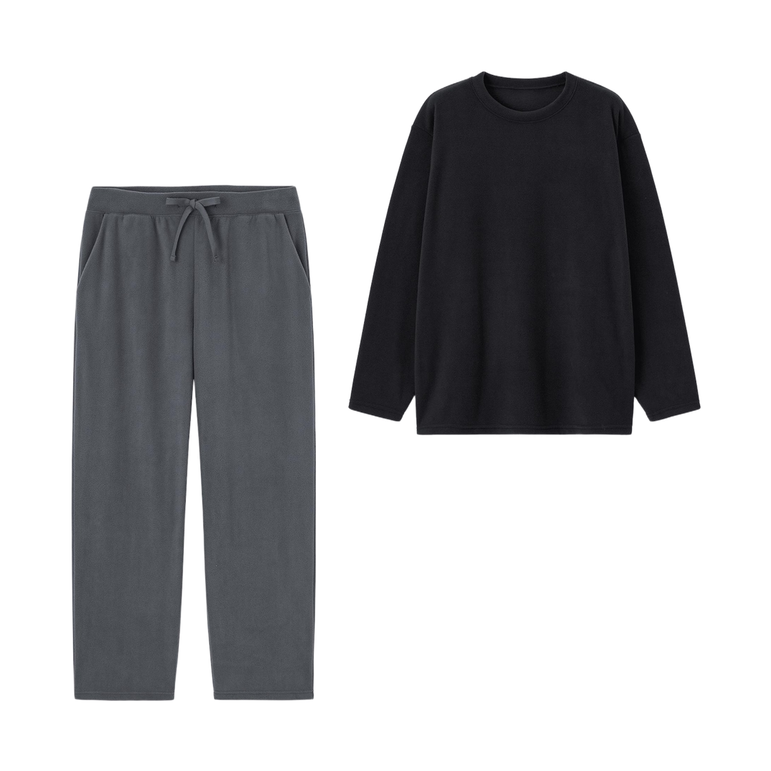 358190-09 GU Fleece Lounge Set Black