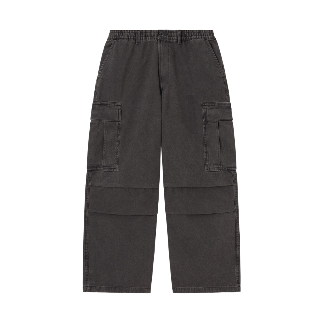 GU 데님 슈퍼 와이드 카고 팬츠 다크 그레이(GU Denim Super Wide Cargo Pants Dark Gray) - 1