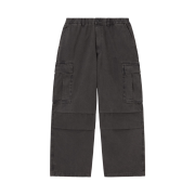 GU Denim Super Wide Cargo Pants Dark Gray