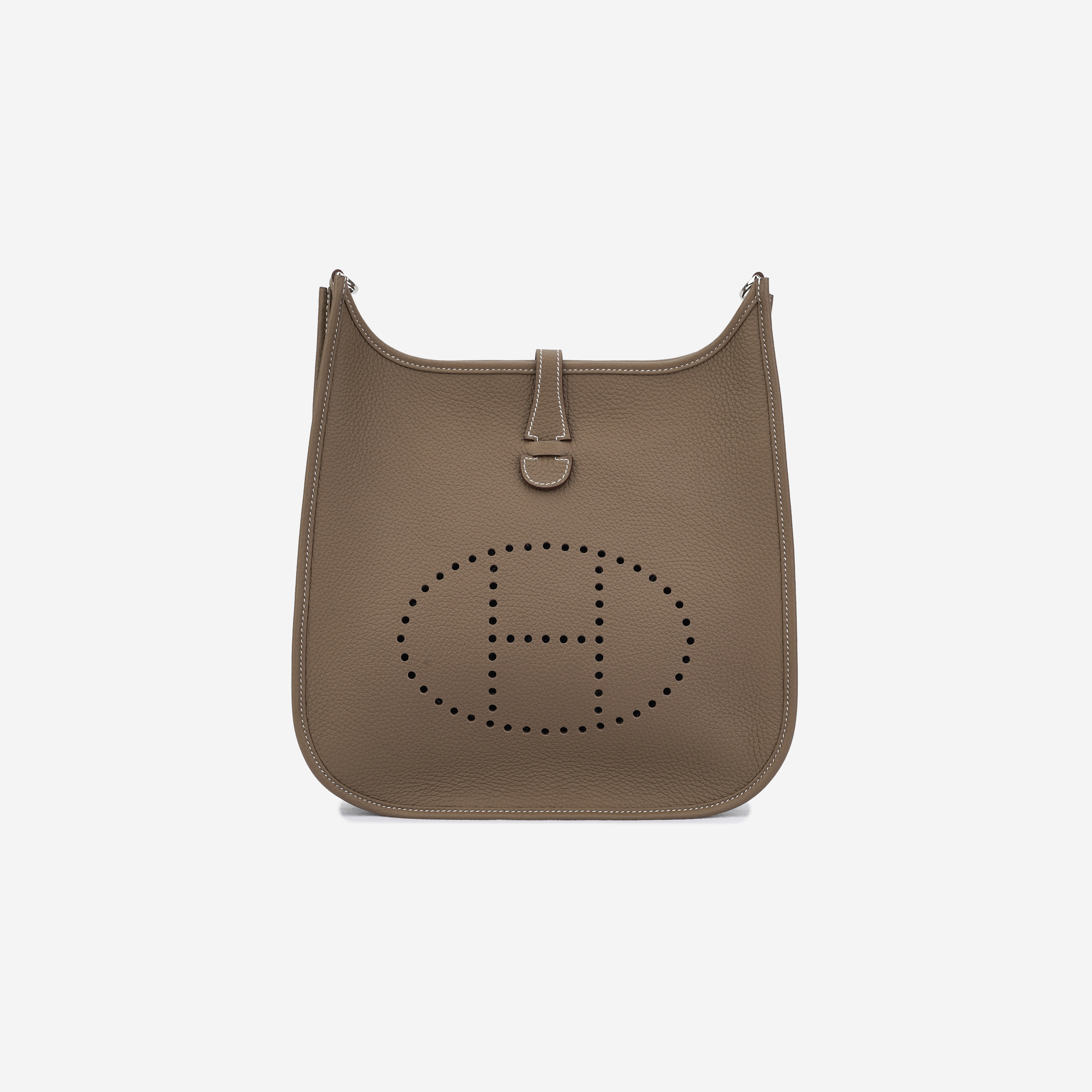 Hermes Evelyne III 29 Bag Clemence & Palladium Etoupe