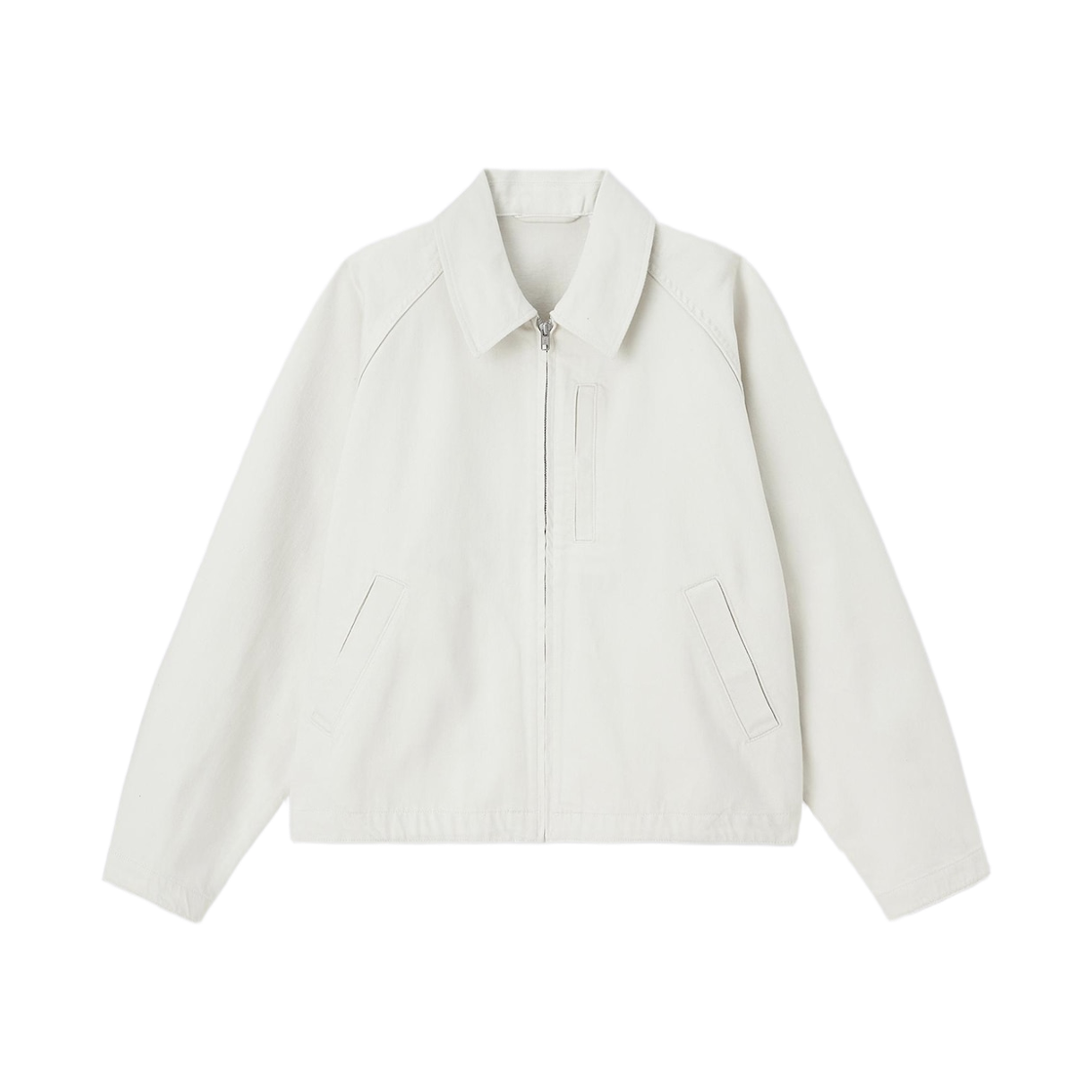 GU 코튼 집업 자켓 오프 화이트(GU Cotton Zip Up Jacket Off White)