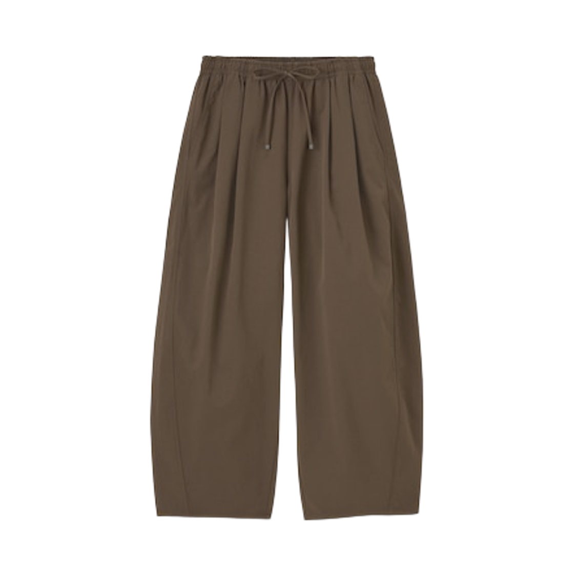 (W) GU 배럴 앵클 팬츠 브라운((W) GU Barrel Ankle Pants Brown)