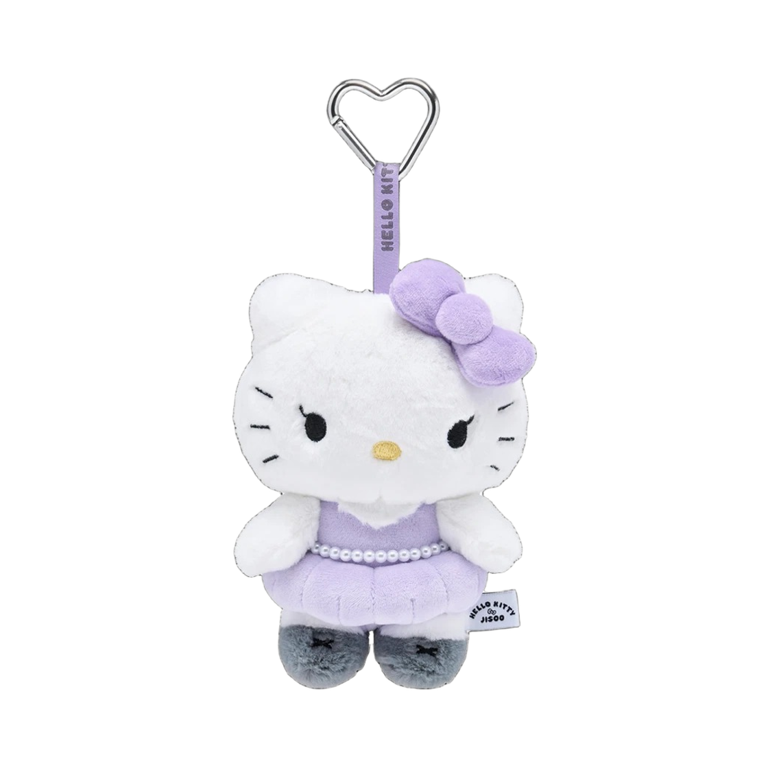 헬로키티 x 지수 플러시 키링 퍼플 (개봉 박스)(HELLO KITTY x JISOO Plush Keychain Purple (Opened Case))