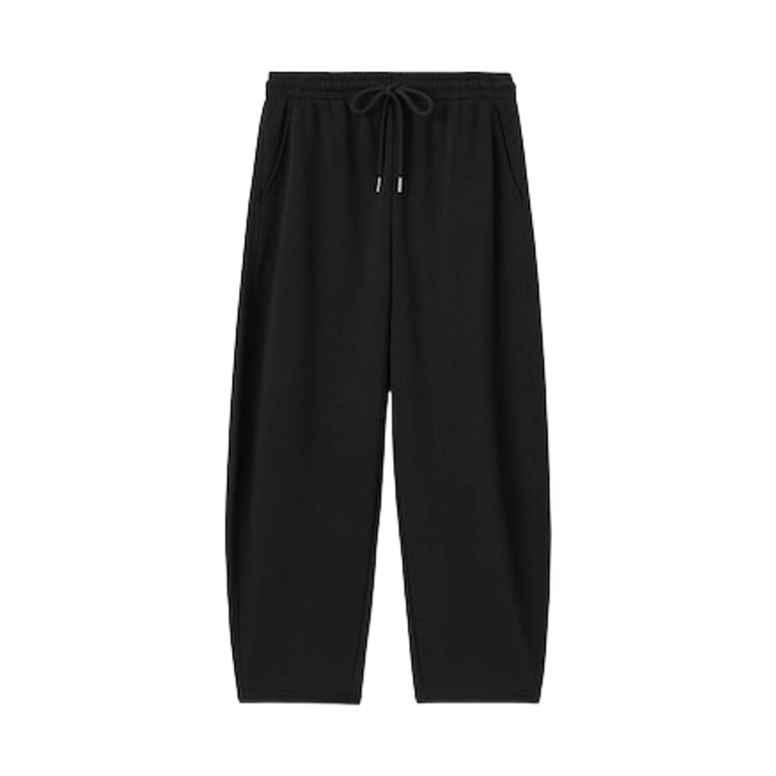 360358-09 (W) GU Sweat Barrel Ankle Pants Black