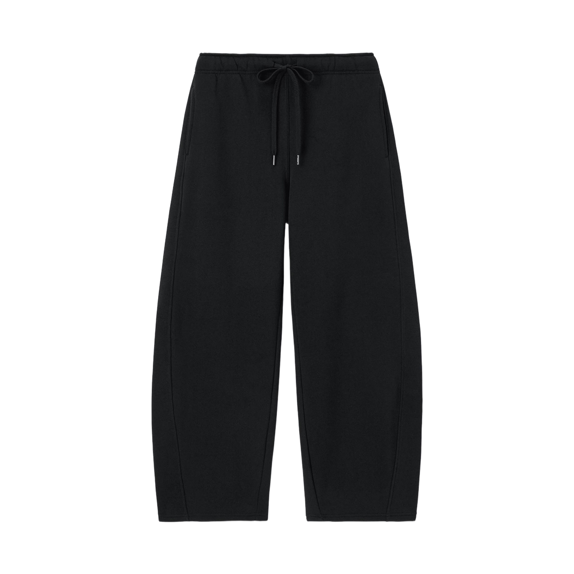 357922-09 (W) GU Heavy Weight Sweat Barrel Leg Pants Black