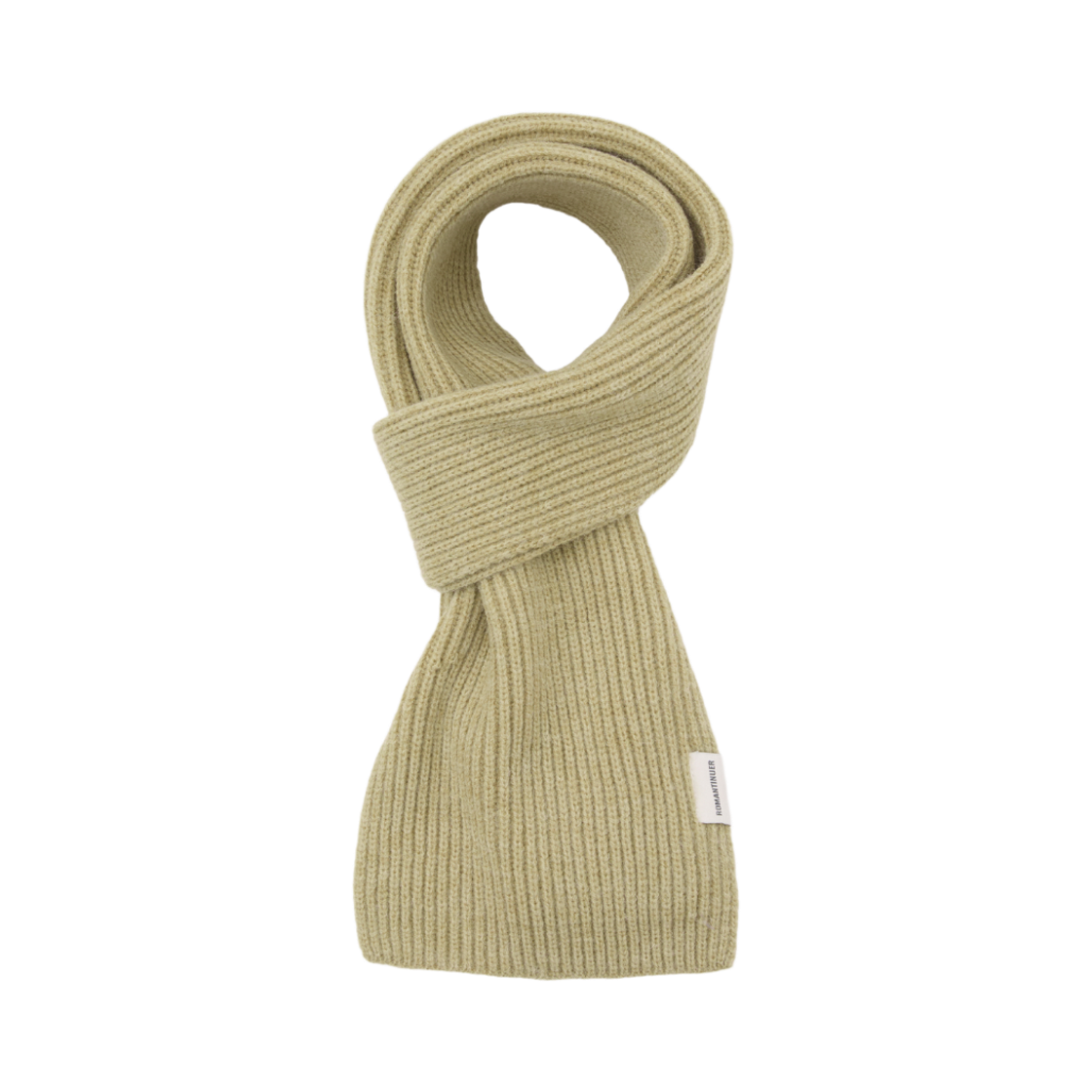 R25W006BRMU ROMANTINUER Basic Rib Knit Muffler - Olive