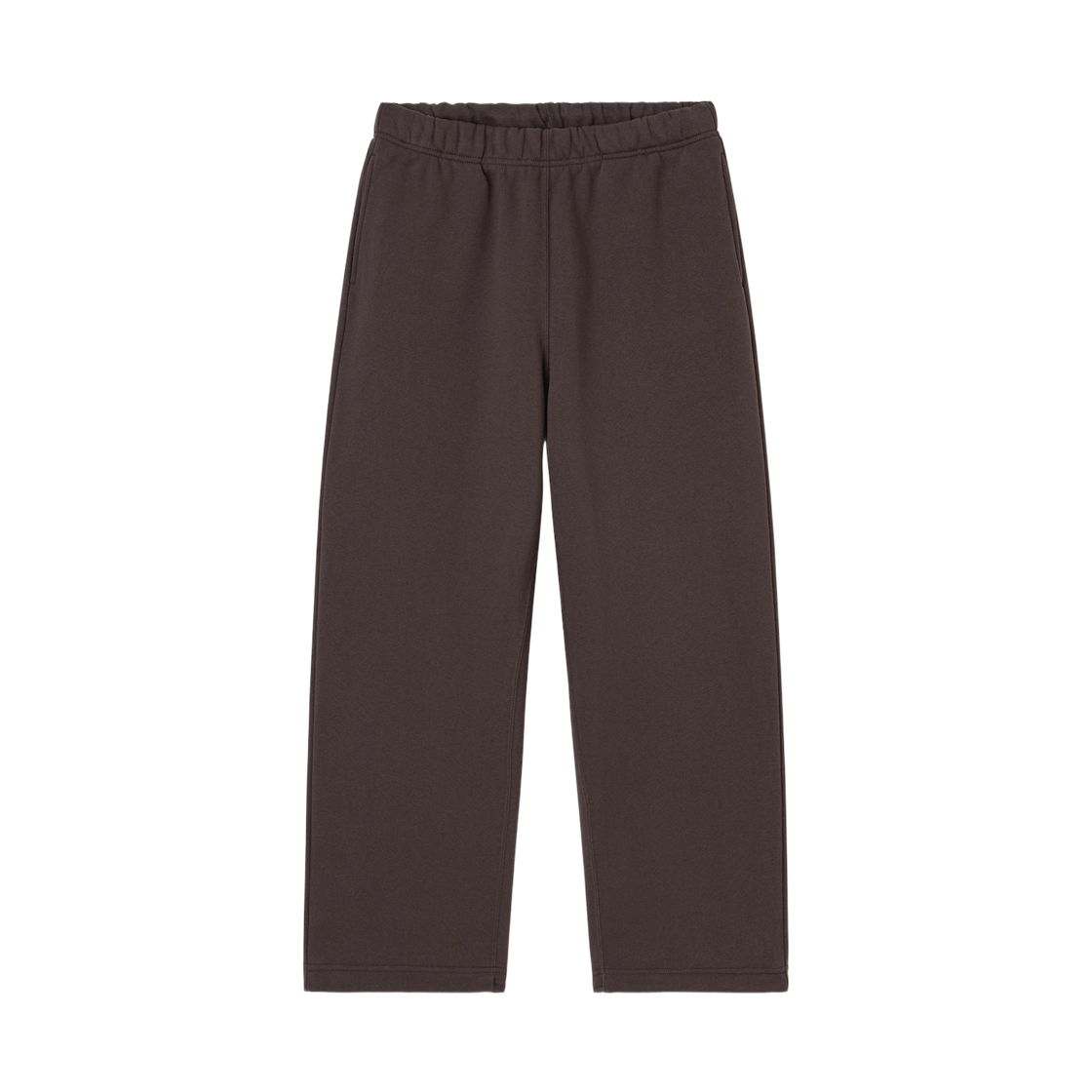 GU 헤비웨이트 스웨트 와이드 스트레이트 팬츠 다크 브라운(GU Heavyweight Sweat Wide Straight Pants Dark Brown) - 1