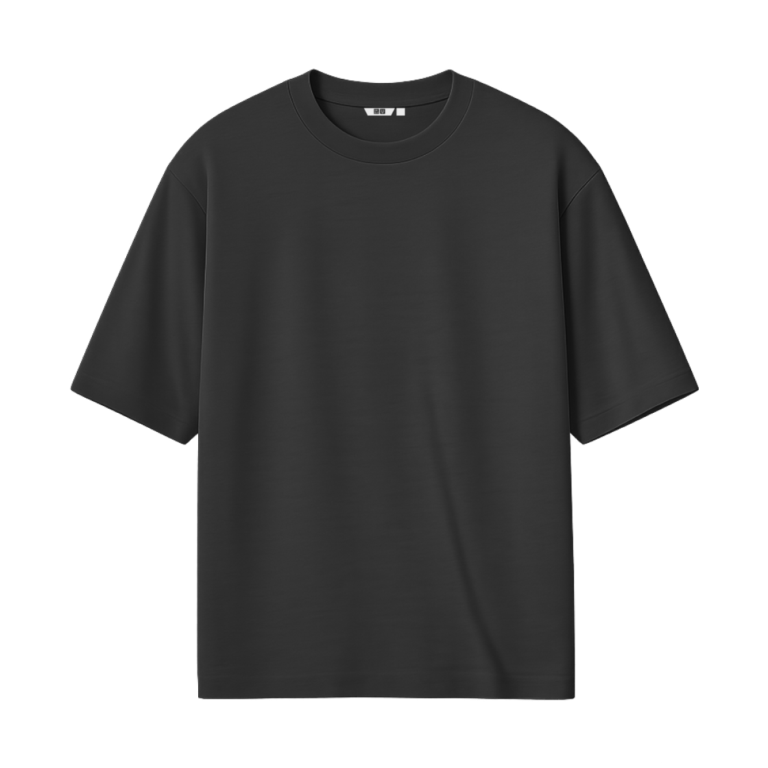 유니클로 U 에어리즘 코튼 오버사이즈 크루넥 티셔츠 블랙 - JP(Uniqlo U Airism Cotton Oversized Crewneck T-Shirt Black - JP) - 1