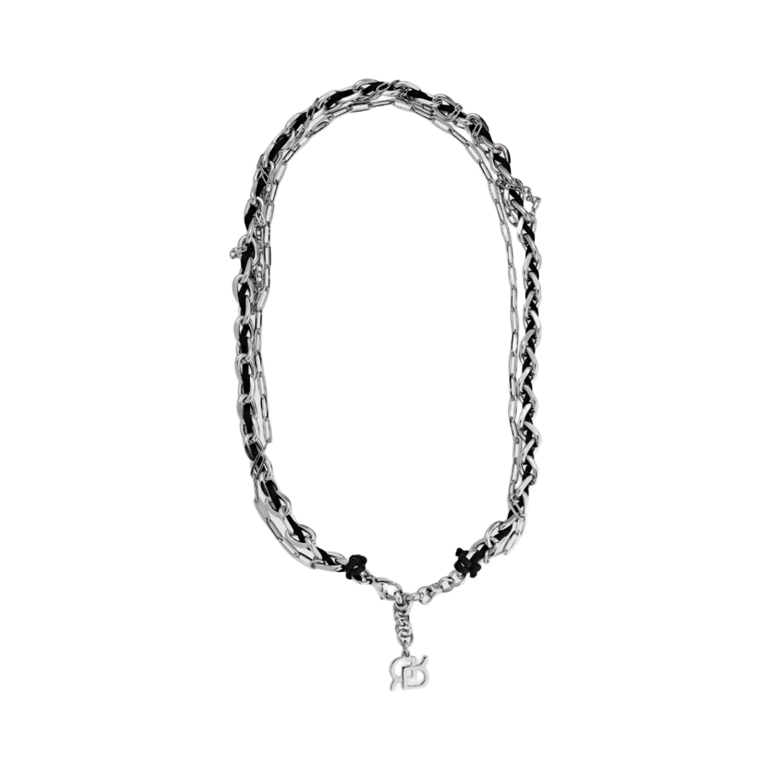 RNSN106 ROMANTINUER SN.106 Necklace R Black String Chain