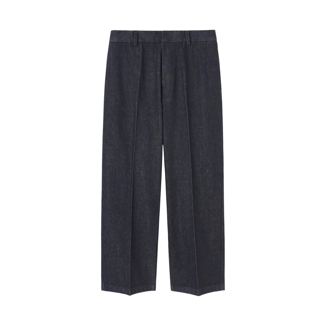 359784-69 GU Twill Wide Straight Pants Navy