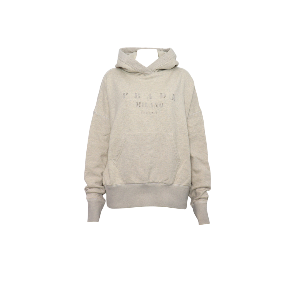 ITIBHTQGK89M Prada Cotton Fleece Logo Hoodie for Women