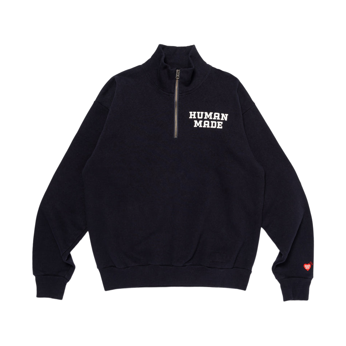 HM30CS010 Human Made Half-Zip Sweatshirt Navy
