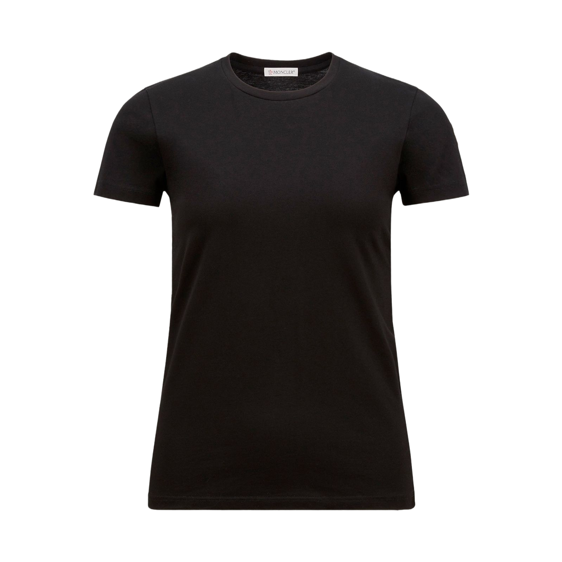L1-093-8C73200-V8058-999 (W) Moncler Logo Patch Cotton Jersey T-Shirt Black - 26SS