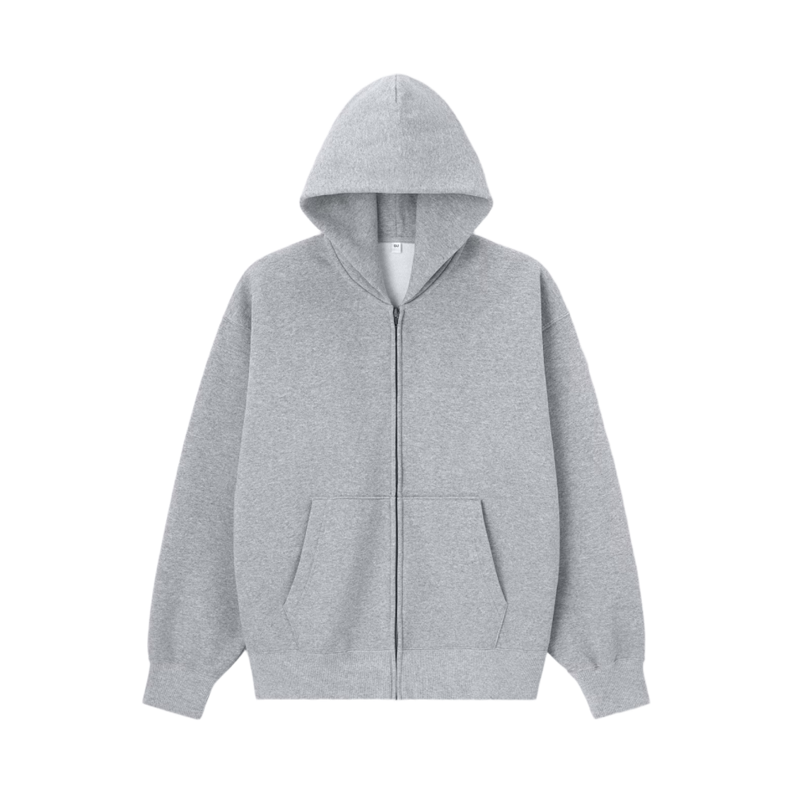 357544-03 GU Heavy Weight Sweat Full Zip Parka Gray