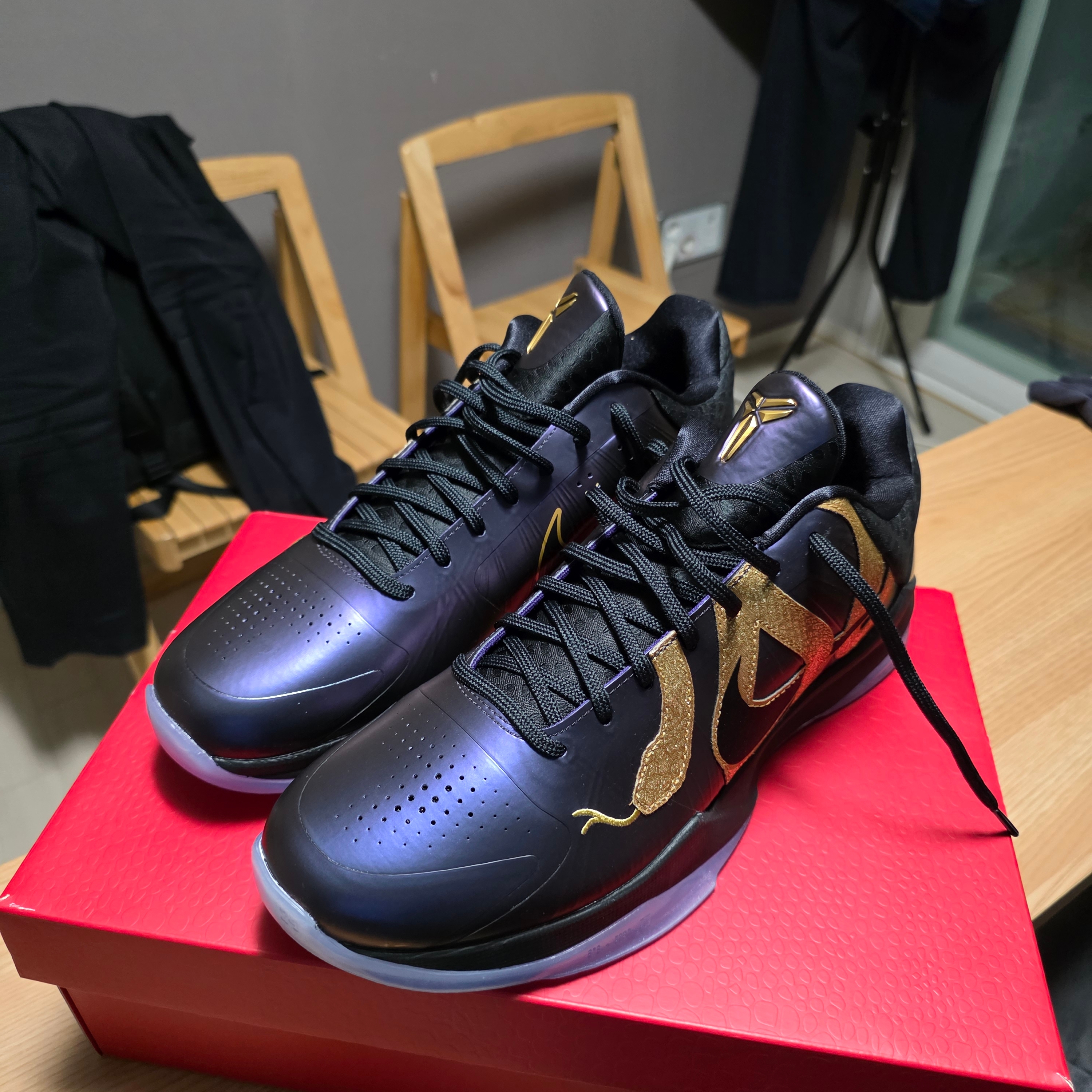 Nike Kobe 5 Protro Year of the Mamba Eggplant 착용 스타일 - 2