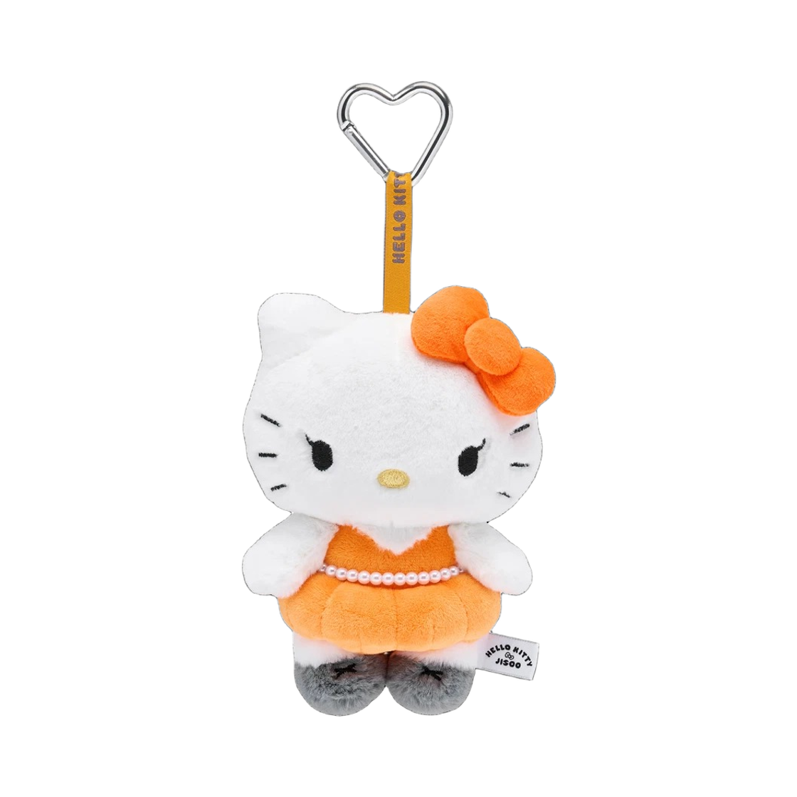 헬로키티 x 지수 플러시 키링 오렌지 (개봉 박스)(HELLO KITTY x JISOO Plush Keychain Orange (Opened Case))