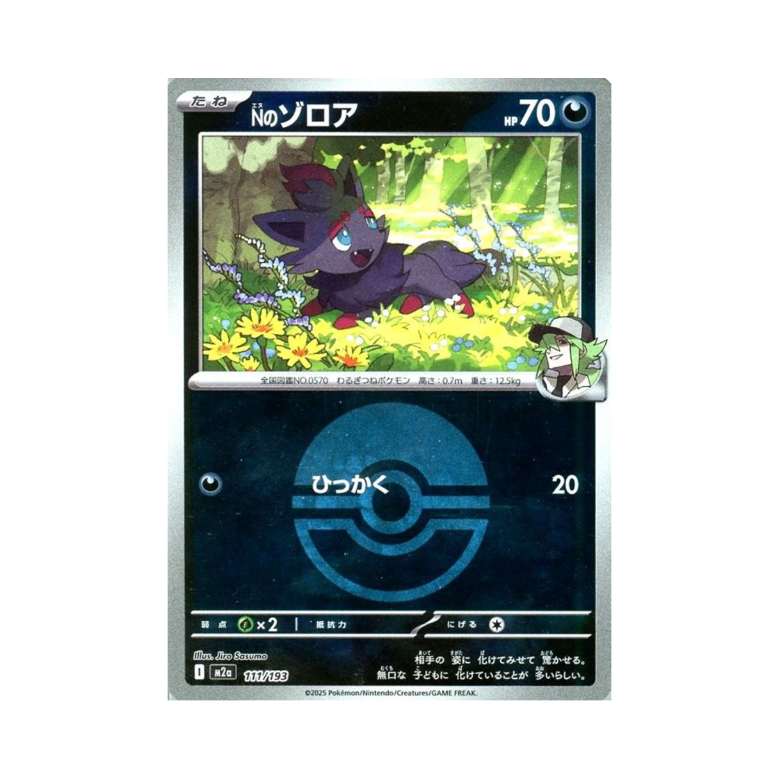 포켓몬 TCG N의 조로아 볼 미러 메가 드림 ex (일어판)(Pokemon TCG N's Zorua Ball Mirror Mega Dream ex (Japanese Ver.)) - 1