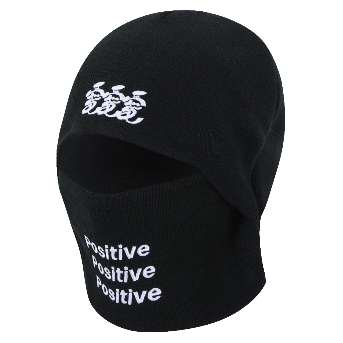 러브러브러브 PS 비 포시티브 헤드기어 바라클라바 블랙(LUVLUVLUV PS Be Positive Headgear Balaclava Black)