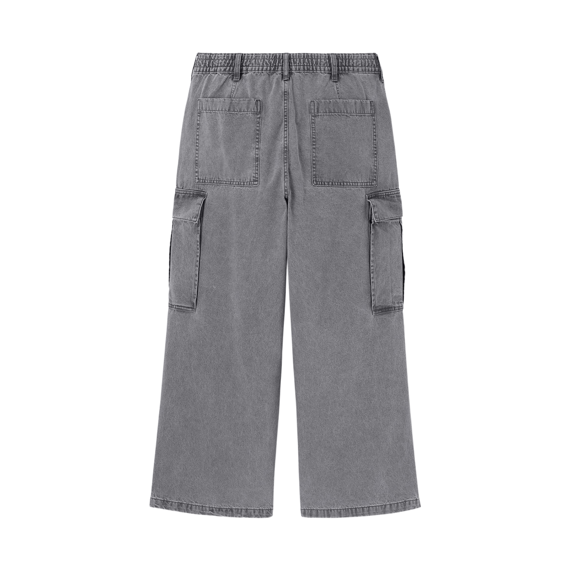 GU 데님 슈퍼 와이드 카고 팬츠 그레이(GU Denim Super Wide Cargo Pants Gray) - 2