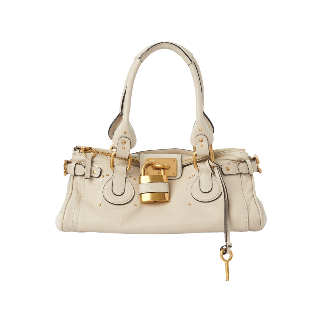 끌로에 그레인드 레더 패딩턴 백 클라우디 크림(Chloe Grained Leather Paddington Bag Cloudy Cream) - 1