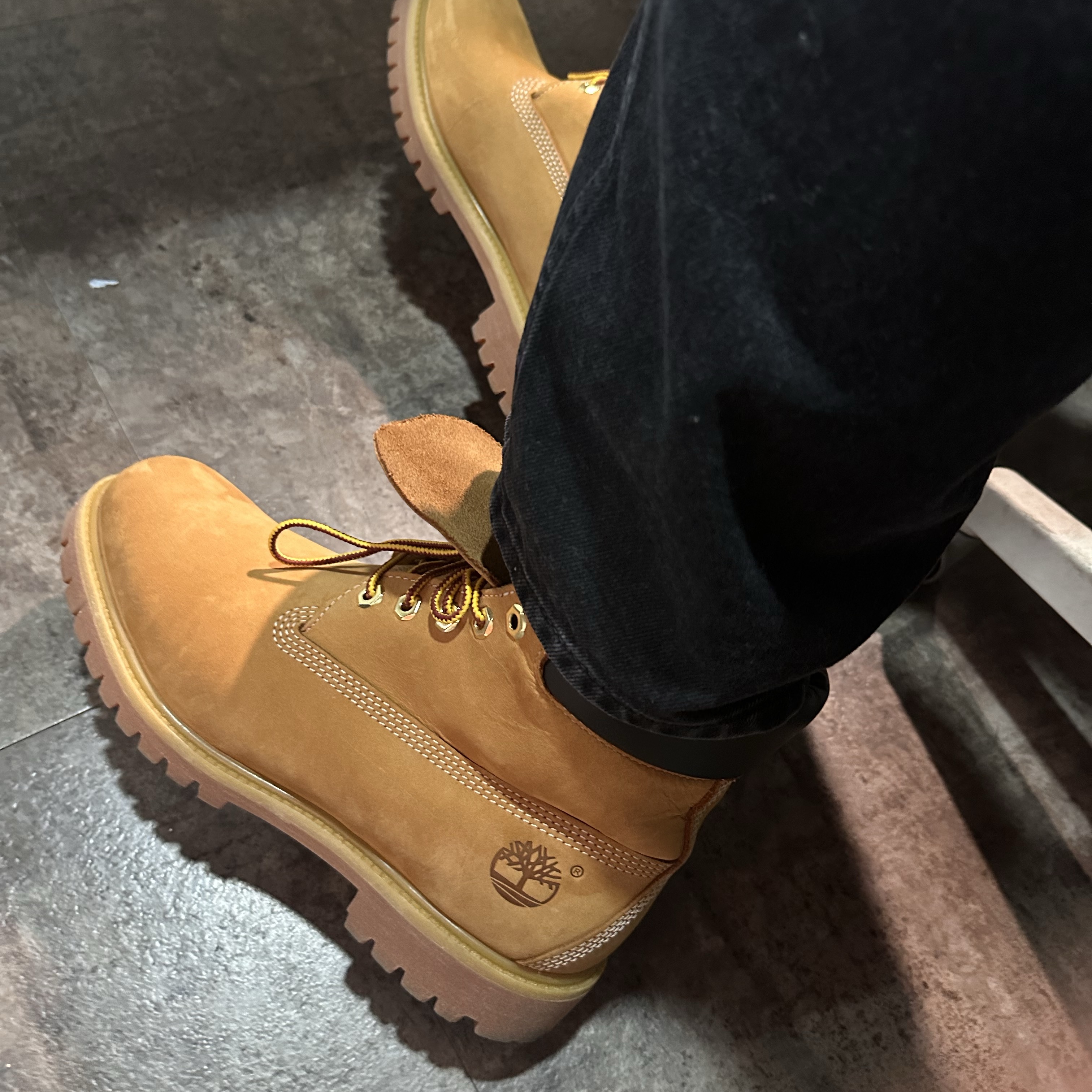 Timberland Premium 6 inch Waterproof Boot Wheat Nubuck - Wide 착용 스타일 - 1