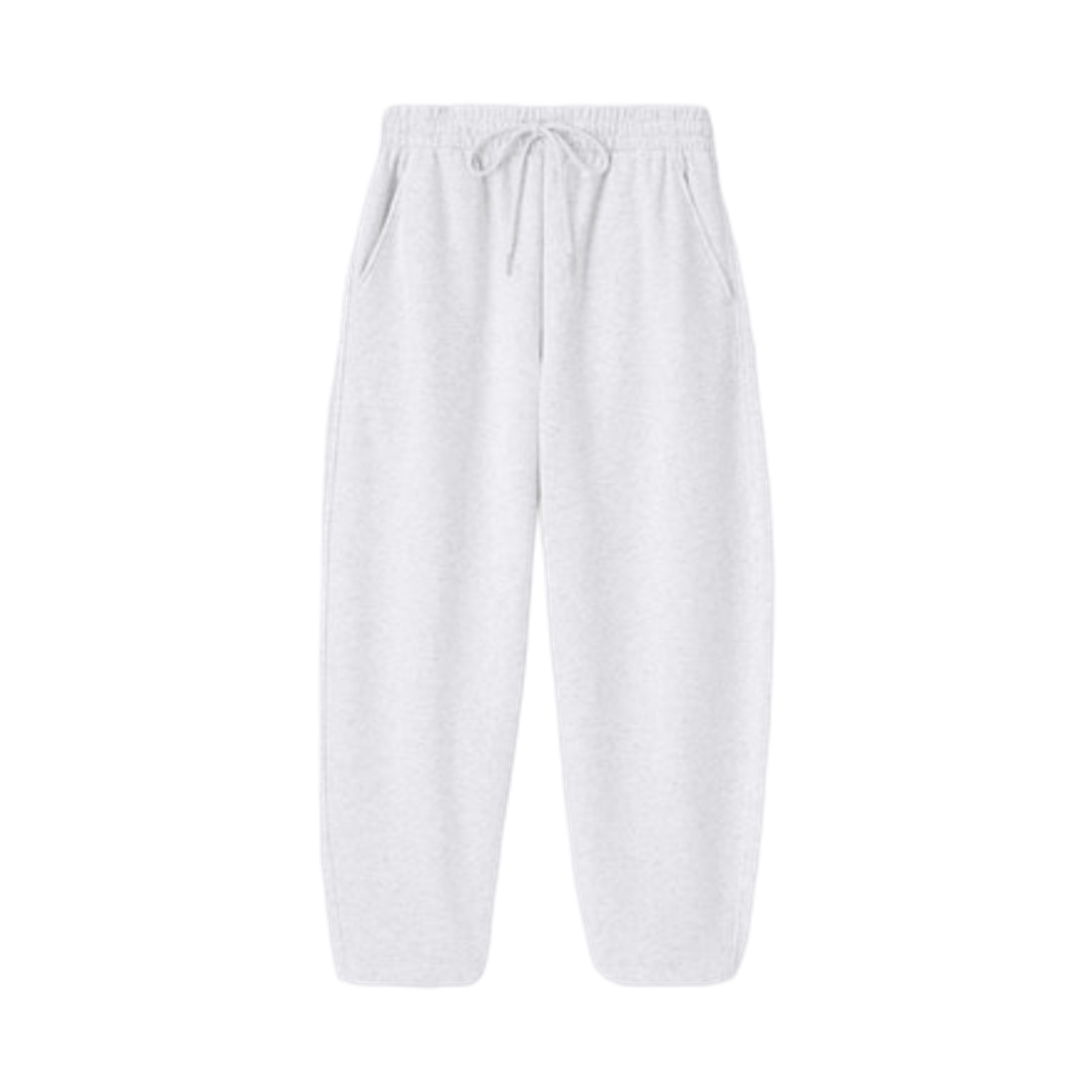 359982-02 (W) GU Sweat Barrel Ankle Pants +EC Short Light Gray