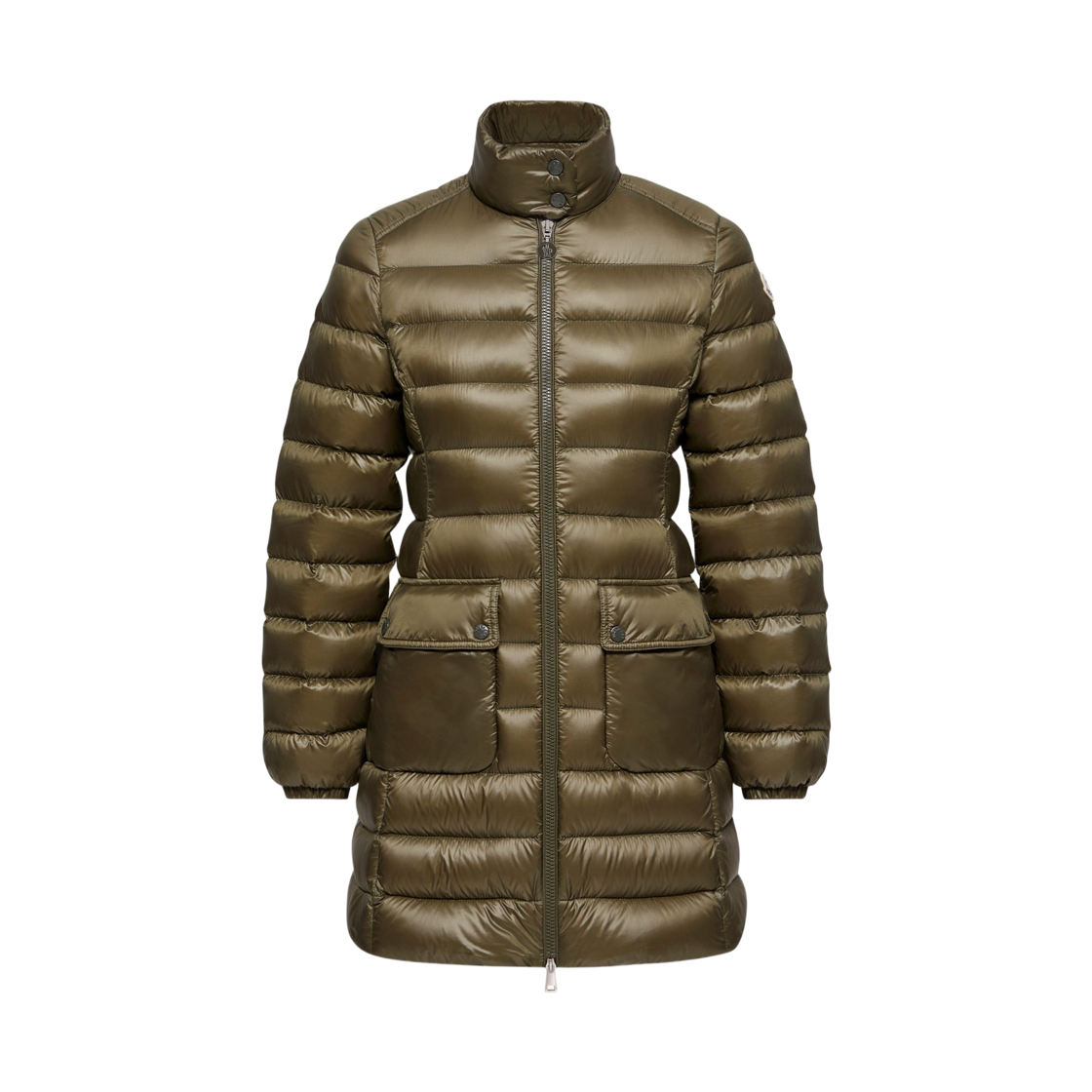 (W) 몽클레르 제넷 롱 다운 자켓 올리브 그린 - 26SS((W) Moncler Genet Long Down Jacket Olive Green - 26SS) - 1
