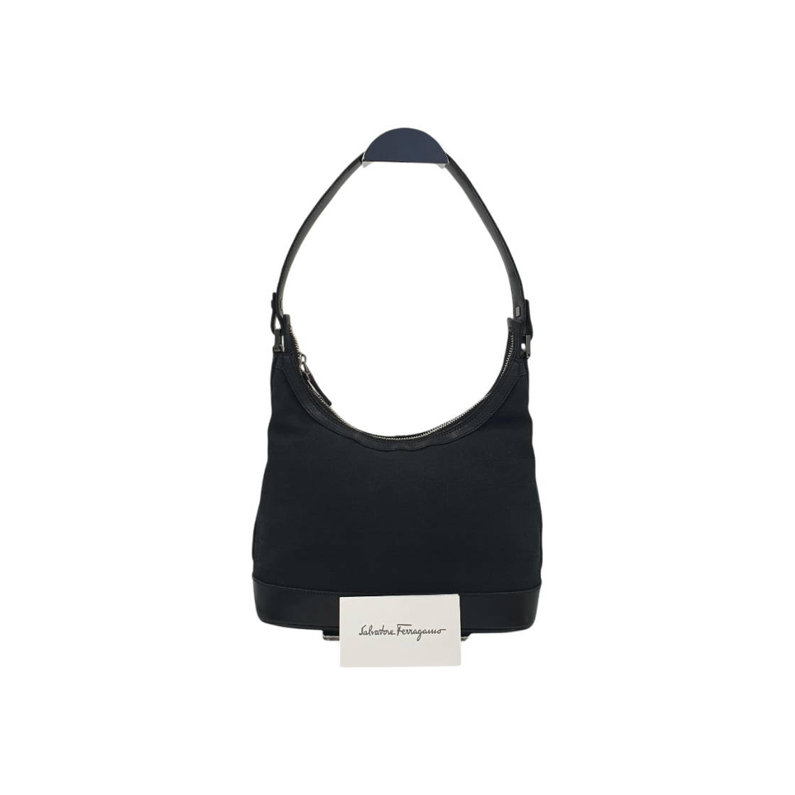 ITI7QLPU5KH6 Ferragamo Fabric Hobo Shoulder Bag