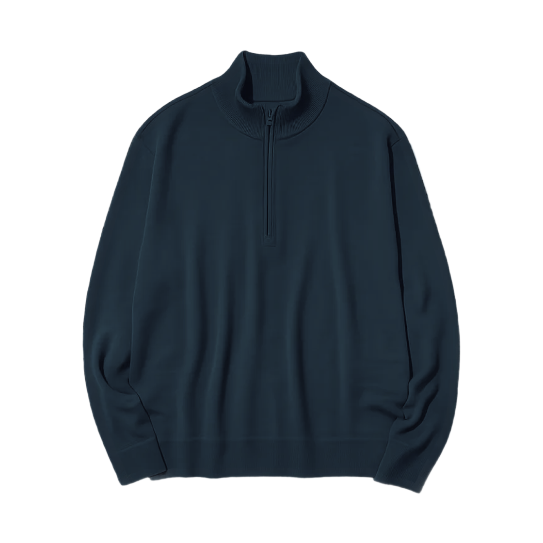 유니클로 메리노 울 하프집 니트 스웨터 네이비 - JP(Uniqlo Merino Wool Half-Zip Knit Sweater Navy - JP)